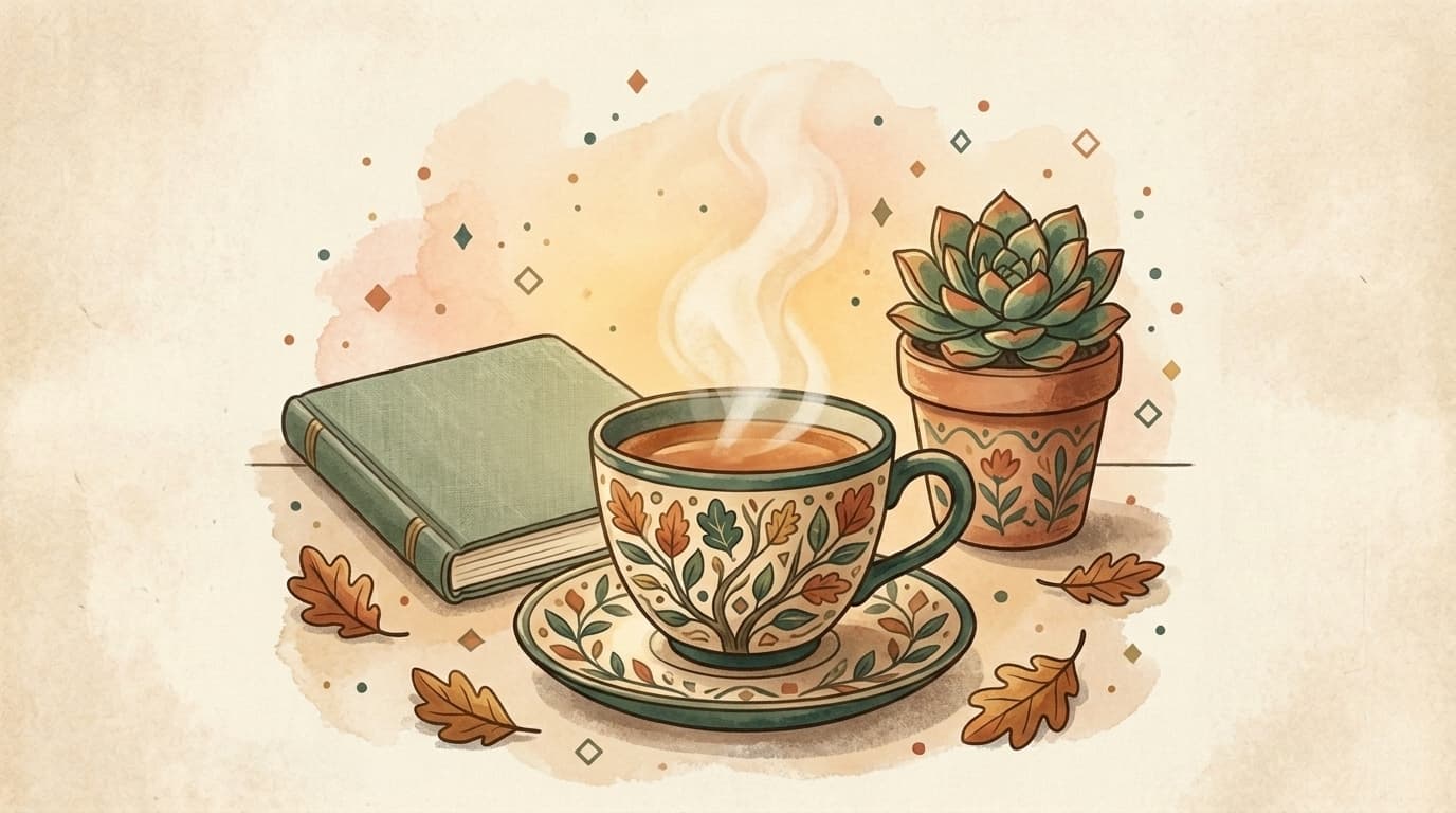 Illustration tasse de thé, article « Burn-out enseignant : quand la préparation devient un poids »