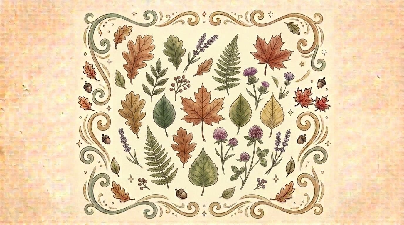 Illustration feuilles séchées, article « Rentrée CE1-CE2 : organiser le premier mois (et le cours double) »