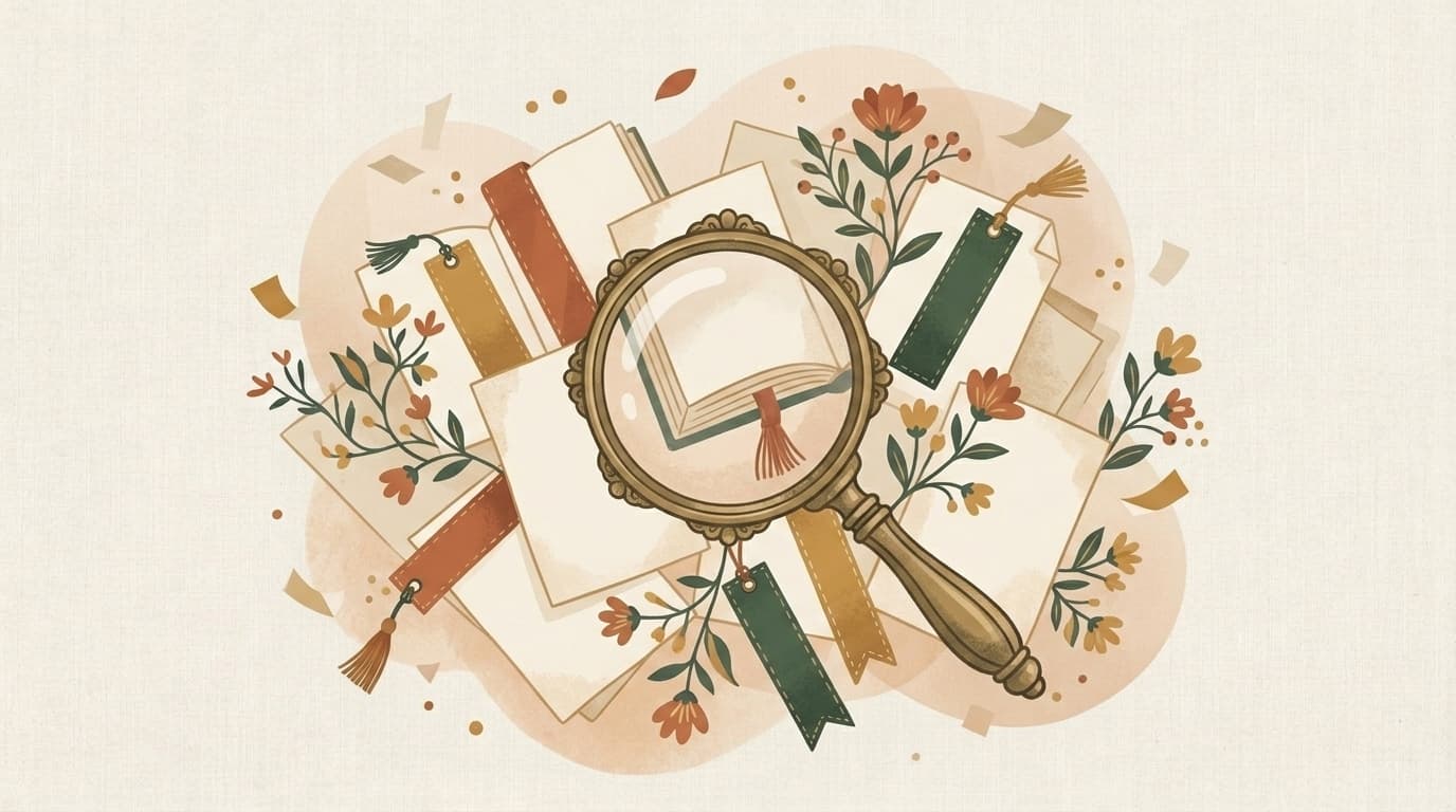 Illustration loupe sur documents, article « IA et éducation : faut-il avoir peur ou foncer ? »