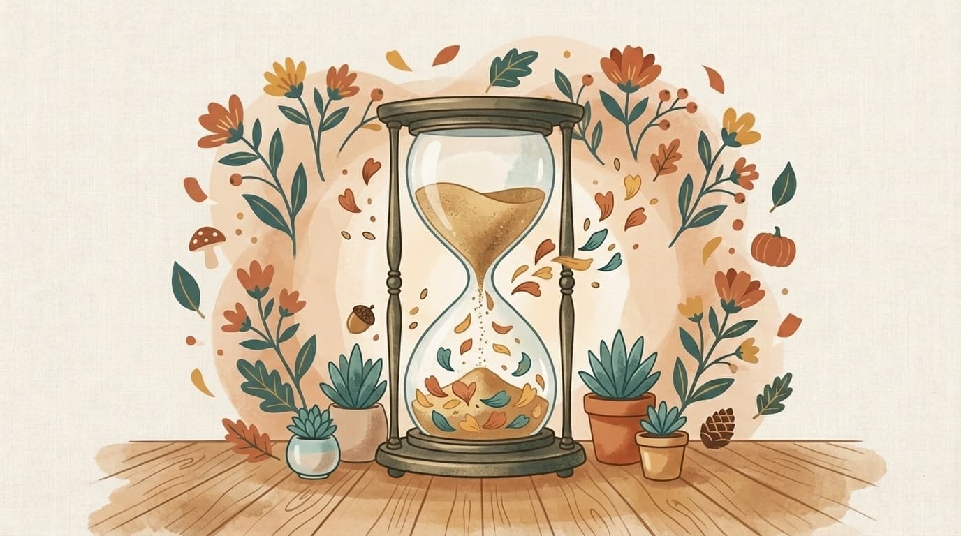 Illustration sablier, article « Progression français seconde 2026-2027 : trame annuelle complète »