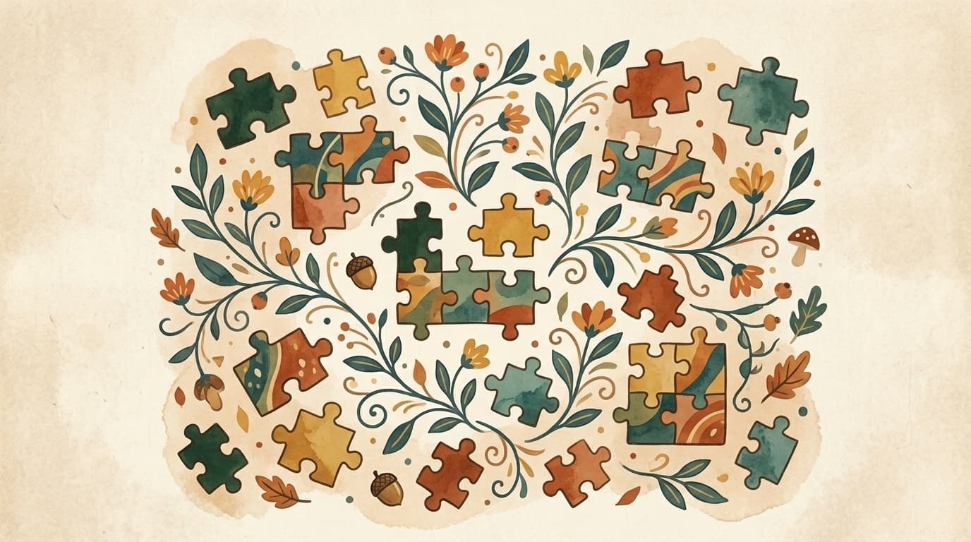 Illustration pièces de puzzle, article « Progression maths terminale 2026-2027 : spécialité et programme applicable »