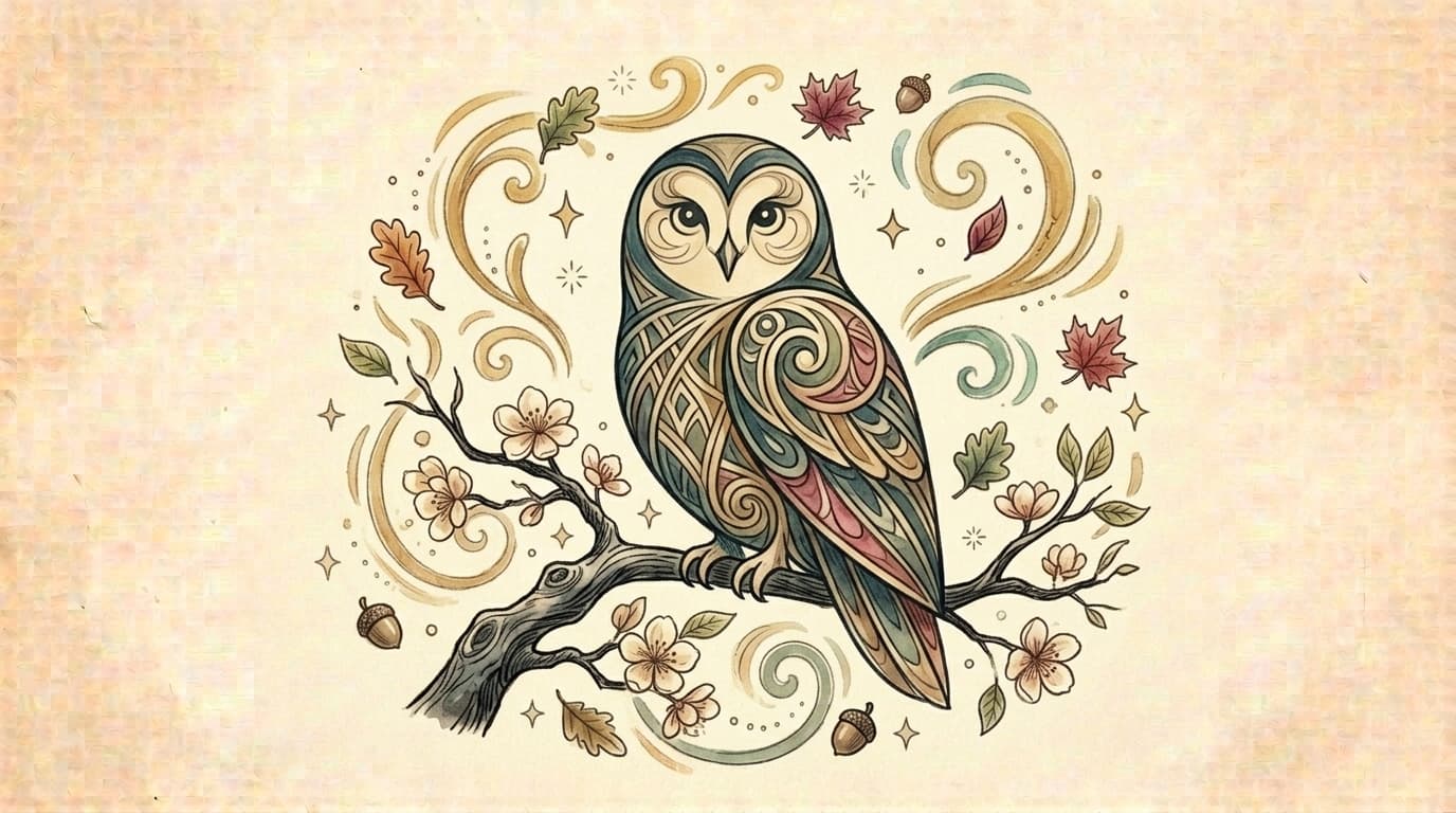 Illustration chouette, symbole de sagesse, article « Appréciations de bulletin : exemples par niveau et méthode pour ne pas vous répéter »