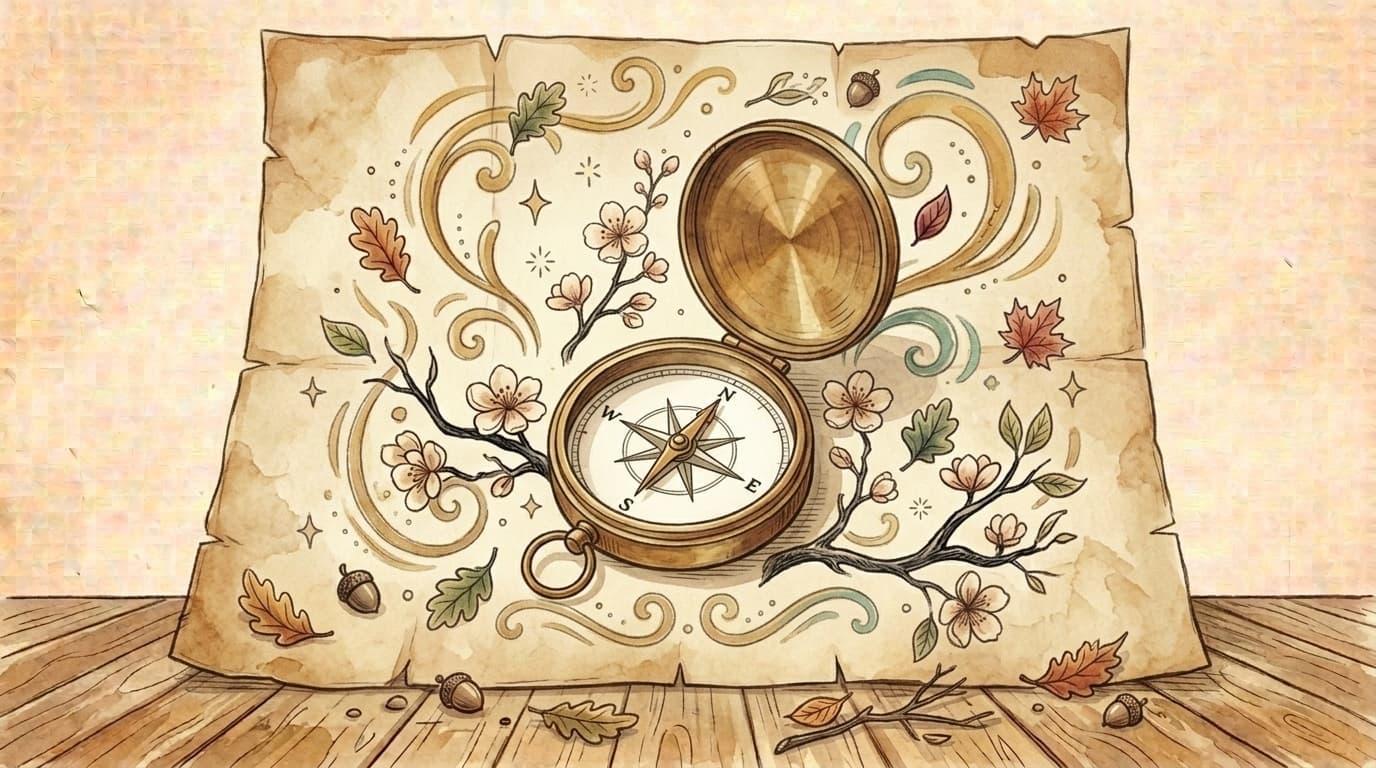 Illustration boussole et carte, article « Différenciation pédagogique : comment adapter vos cours sans y passer la nuit »