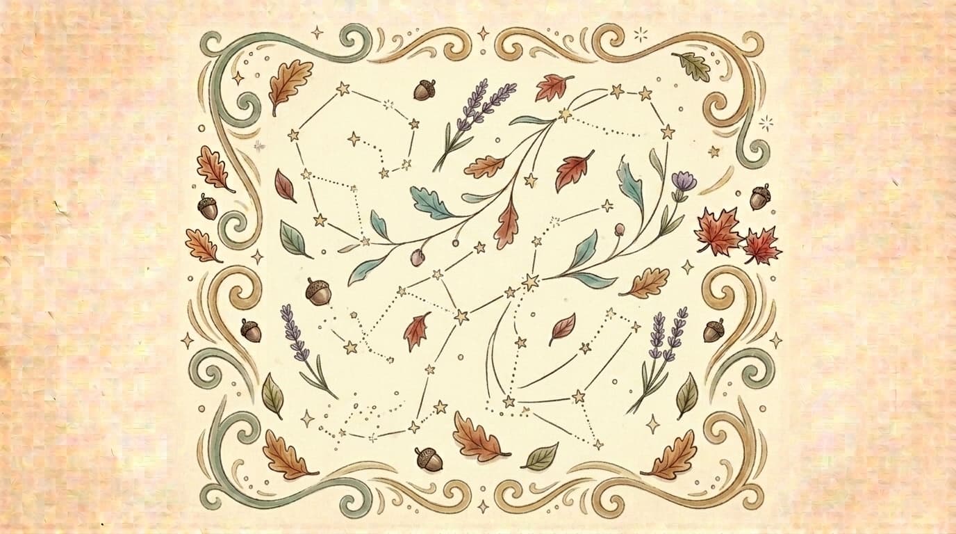 Illustration constellation nocturne, article « Réunion de rentrée maternelle : trame PS-MS-GS et sujets à aborder »