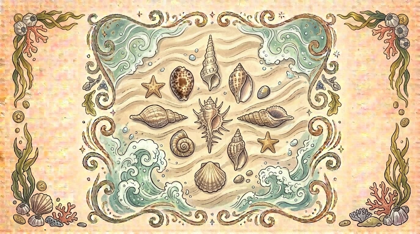 Illustration coquillages sur le sable, article « Comment enseigner à des élèves de niveaux très différents »