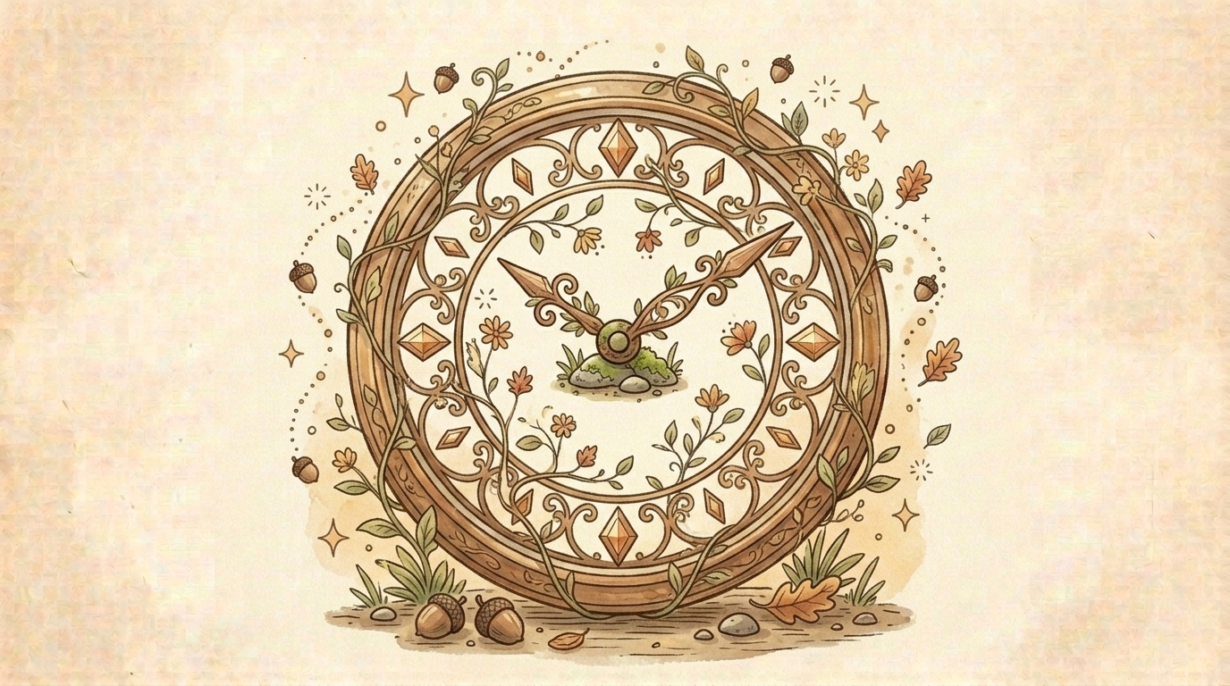 Illustration horloge murale, article « Progression annuelle maths seconde 2026-2027 : une trame par période »
